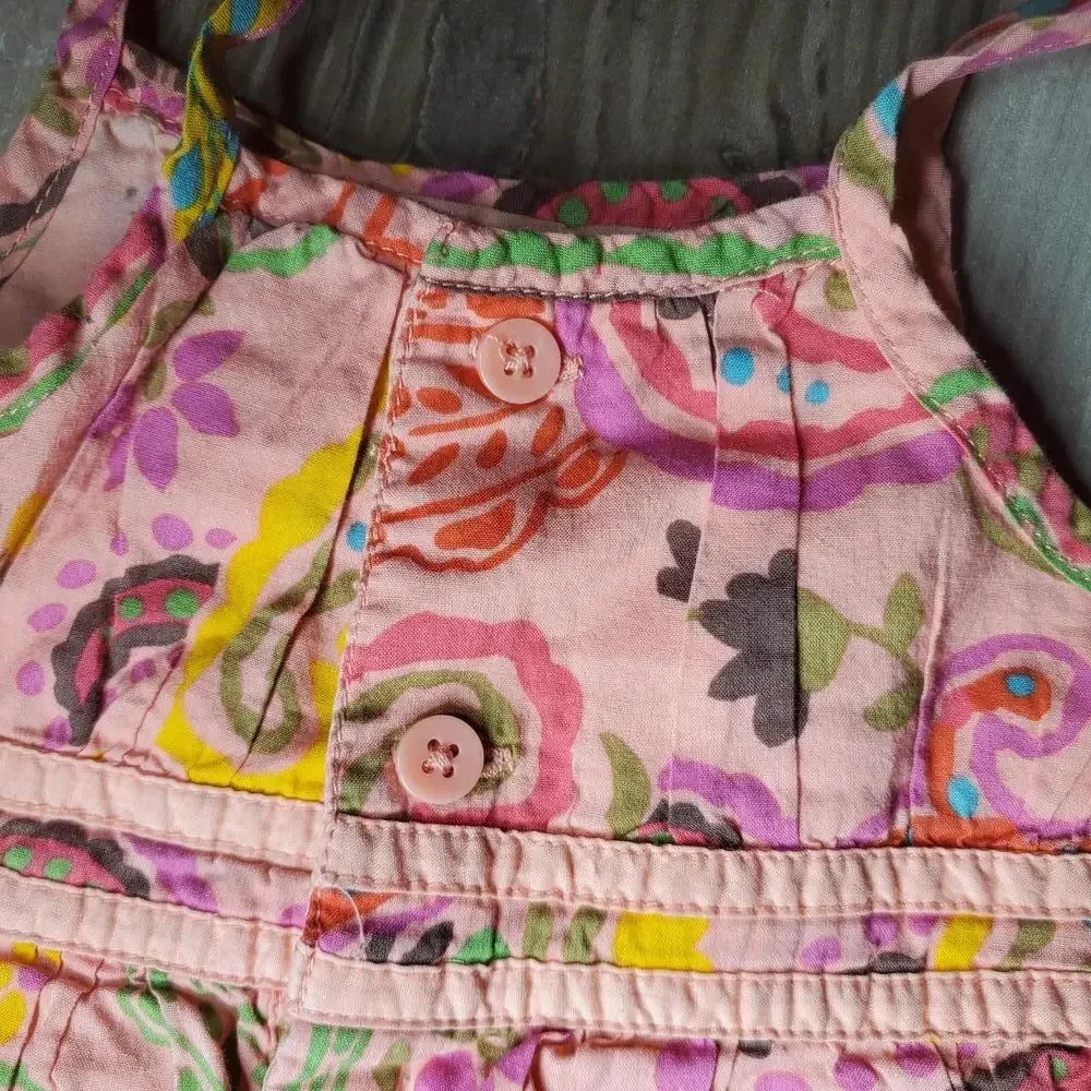 Genuine Kids from OshKosh B'gosh Pink Floral Paisley Sundress Size 18m NWOT
